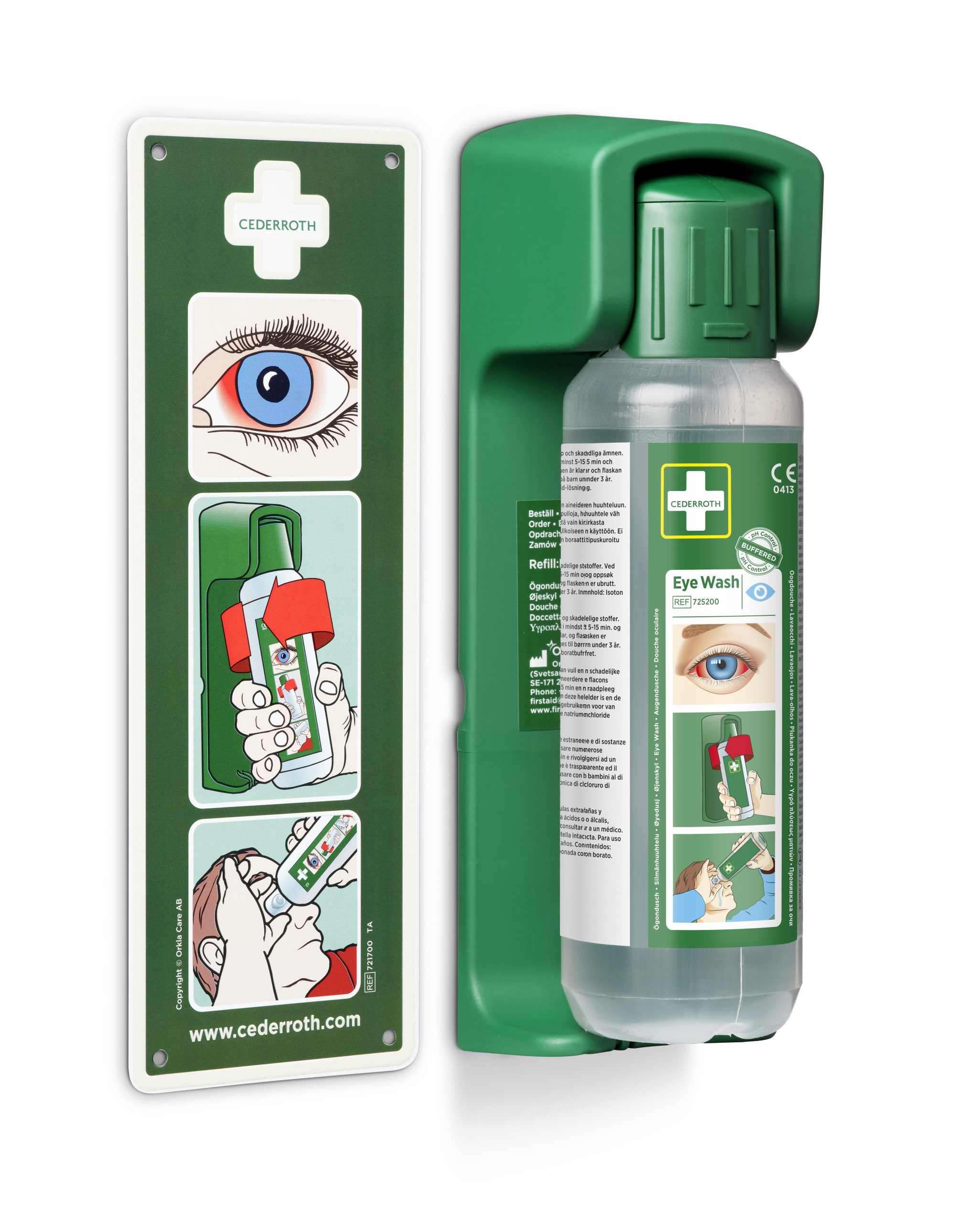 7200 725200 Cederroth Eye Wash Wallbracket L Hållare till ögondusch