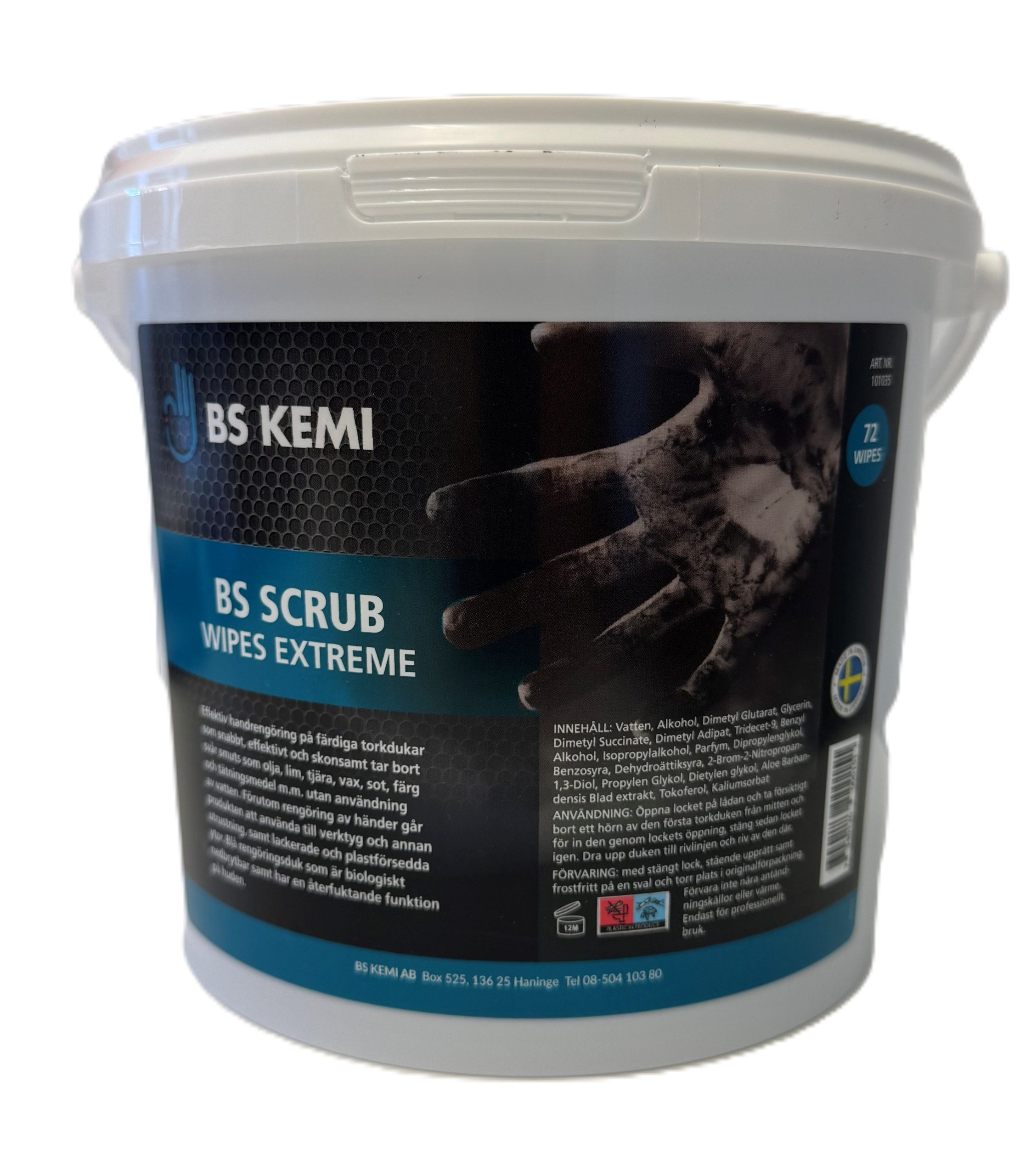 BS SCRUBS BS SCRUB WIPES EXTREME 72 st